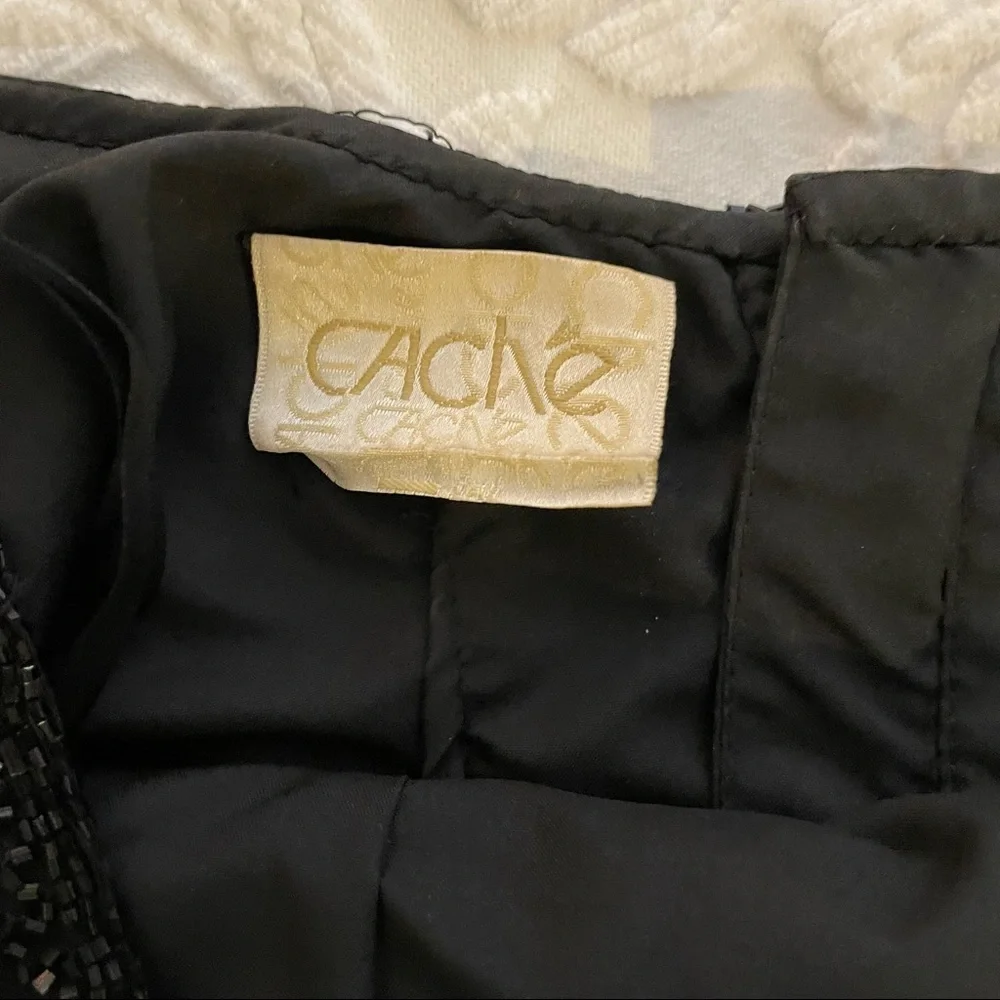 Cache sequined black top - Picture 4 of 5